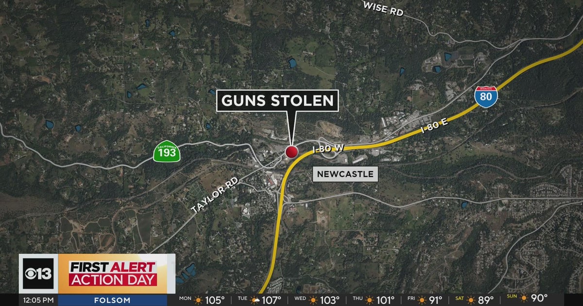 Placer County gun store burglarized, dozens of guns stolen