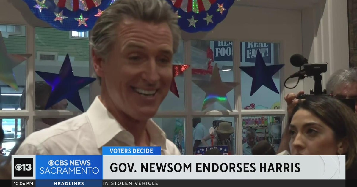 California Gov. Newsom endorses Harris for president