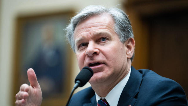 FBI Director Christopher Wray testifies before the House Judiciary Committee on Wednesday, July 24, 2024. 
