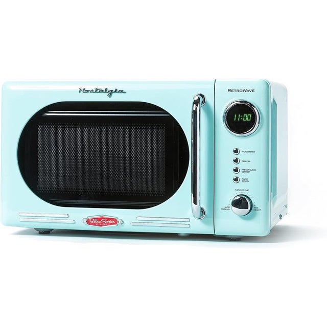 Nostalgia Retro compact countertop microwave oven 