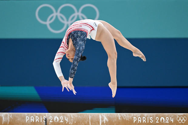 Suni Lee at Paris 2024 Olympics - Gymnastics 