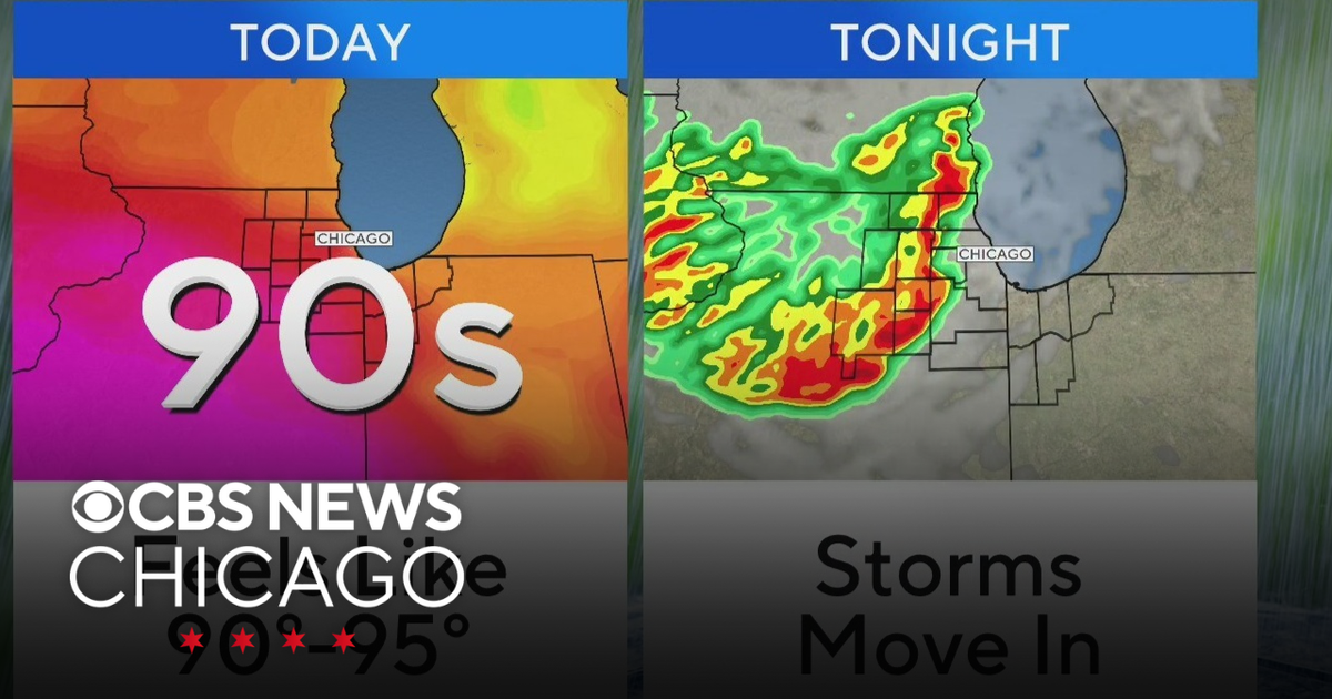 Heat index values near 100 degrees Tuesday with evening storms in ...