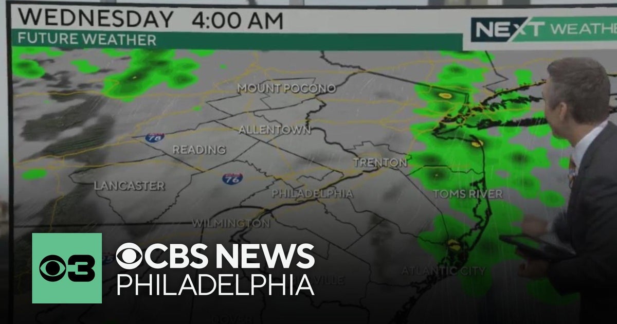 Scattered showers, muggy conditions Tuesday night in Philadelphia ...