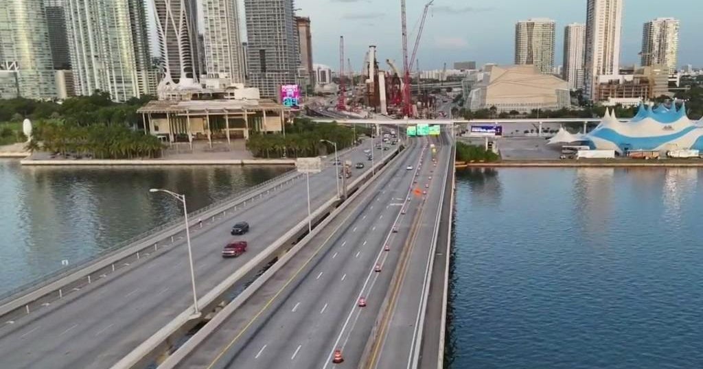 Biscayne Boulevard exit on westbound MacArthur Causeway has moved Biscayne Boulevard exit on westbound MacArthur Causeway has moved