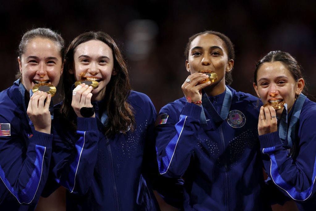 U.S. takes home its first gold medal in women's team foil behind strong ...