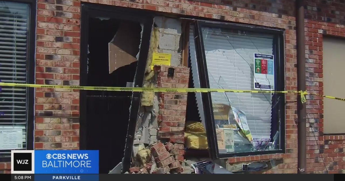 Two children injured when car crashes into Anne Arundel County dance studio - CBS Baltimore