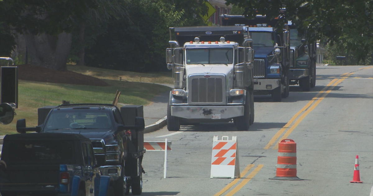 Construction worker hit by dump truck in Massachusetts that may have been backing up