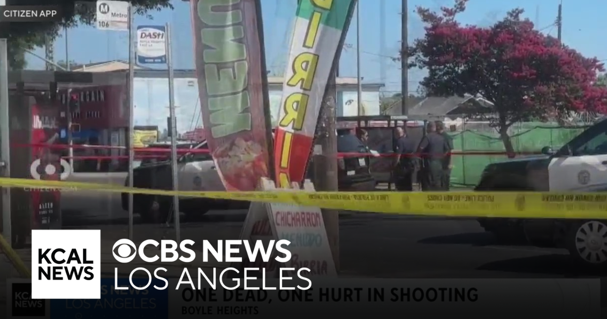 Shooting in Boyle Heights leaves 1 dead, 1 hospitalized - CBS Los Angeles