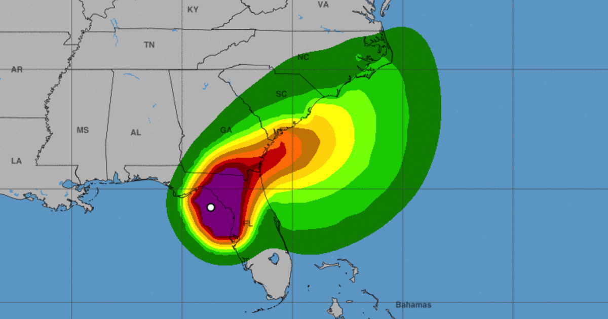 Maps show Hurricane Debby's path and forecast CBS News