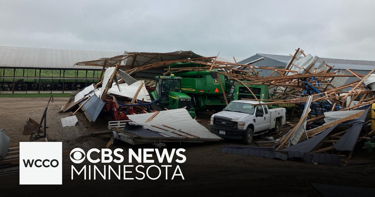 Families cleaning up after tornado hits central Minnesota - CBS Minnesota