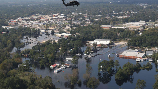 U.S. Military Surveys Flood Damage After Hurricane Florence 