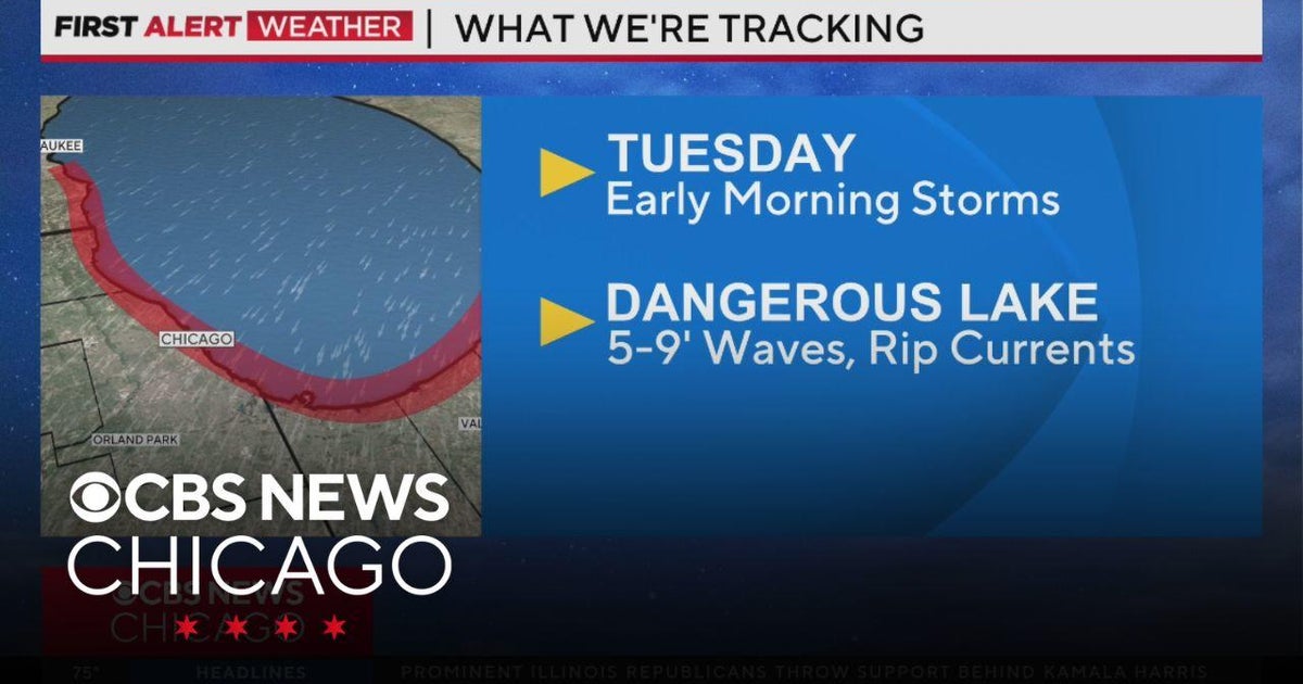 Early-morning storms coming for Chicago Tuesday - CBS Chicago