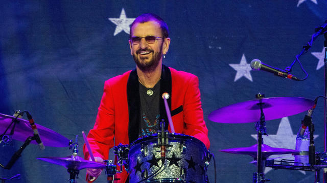 Ringo Starr on stage in 2016 