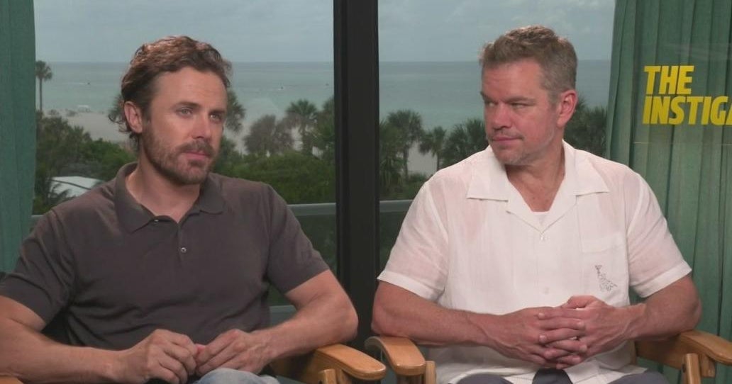 Actors Matt Damon, Casey Affleck return to their hometown in