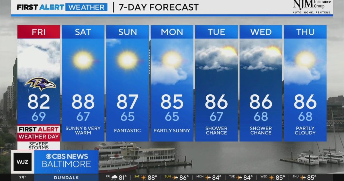 Debby to bring heavy rain, possible flooding to Maryland - CBS Baltimore