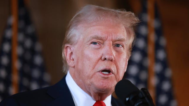 Republican Presidential Nominee Donald Trump Speaks To The Press In Palm Beach, Florida 
