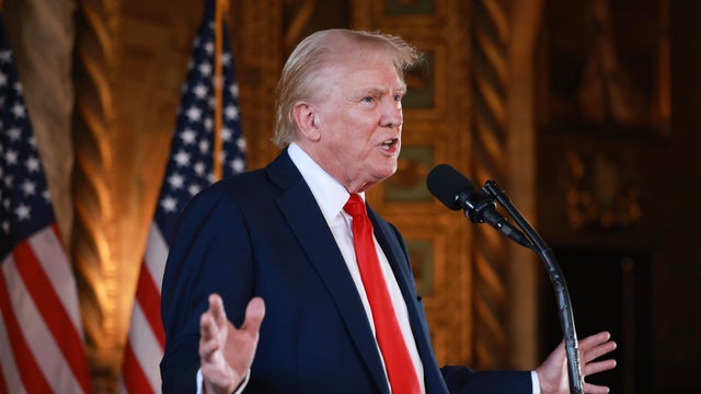 Republican Presidential Nominee Donald Trump Speaks To The Press In Palm Beach, Florida 