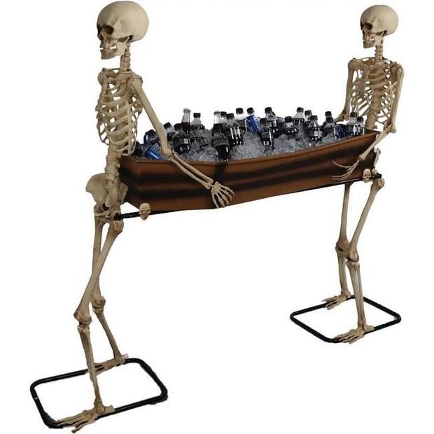 Skeletons Carrying Coffin statue 