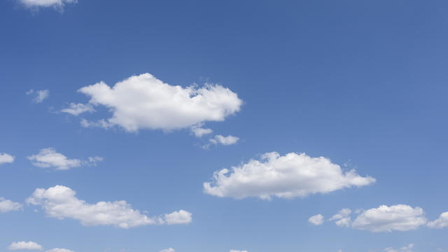 White fluffy clouds 