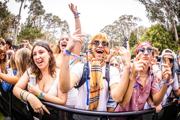 Fans at Outside Lands 