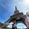 Man seen climbing up Eiffel Tower hours before Olympics closing ceremony