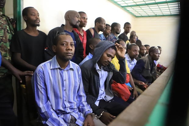 Trial of members of the starvation cult in Kenya 