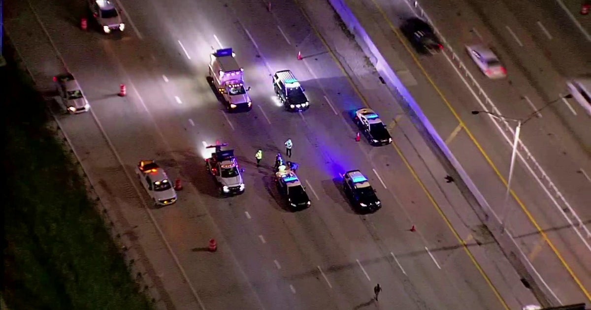 Northbound I-95 lanes shut down at Sheridan Street due to a deadly crash Northbound I-95 lanes shut down at Sheridan Street due to a deadly crash