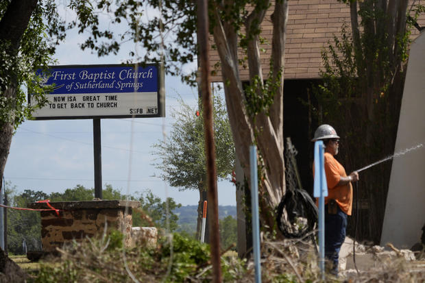 Church Shooting Texas Demolition 