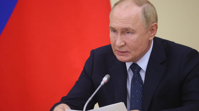 Putin Meets With Ministers At Novo-Ogaryovo Estate Near Moscow 