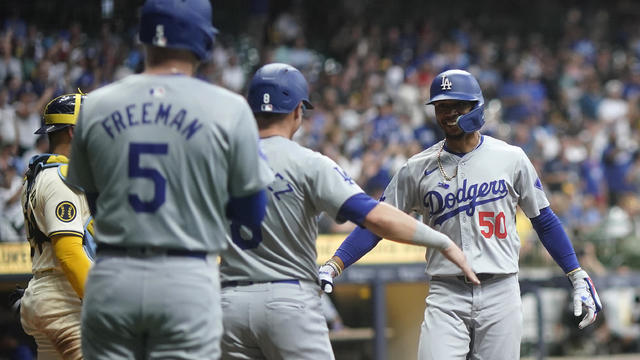 Dodgers Brewers Baseball 