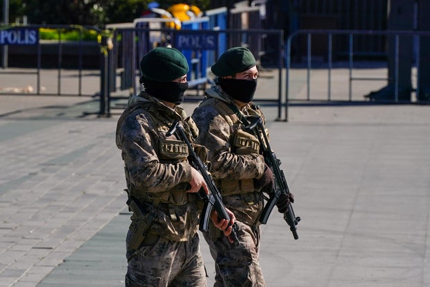 Teen wearing helmet and bulletproof vest livestreams stabbing rampage by mosque in Turkey, authorities say
