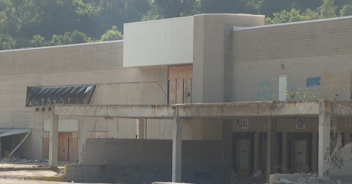 Demolition work continues at Century III Mall as the once thriving shopping center moves closer to demolition