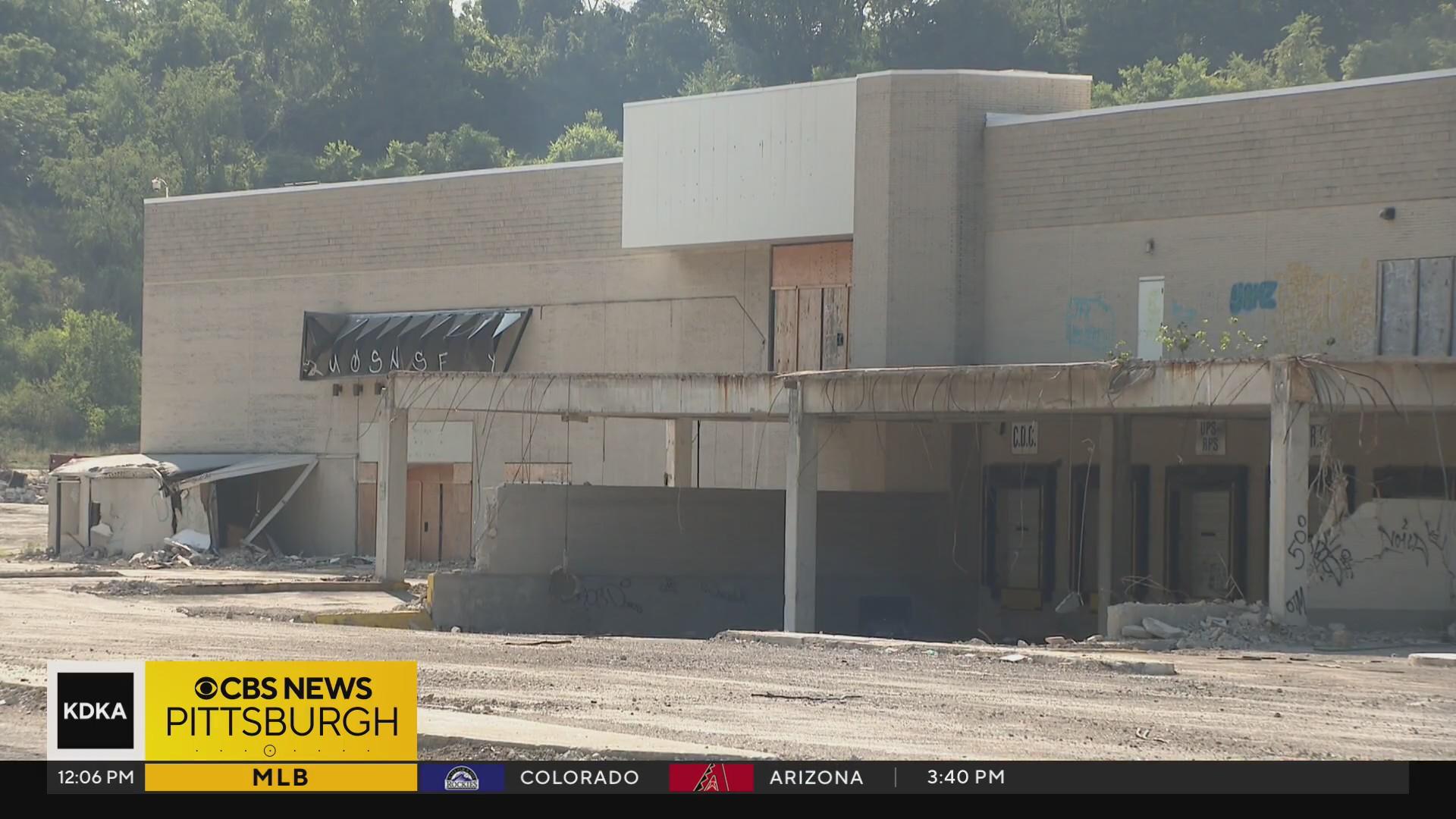 Demolition work continues on Century III Mall - CBS Pittsburgh