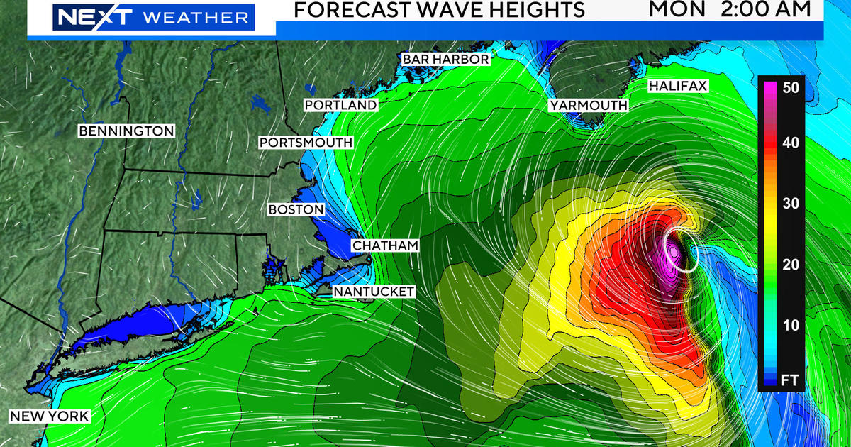 The path of Hurricane Ernesto runs east of Massachusetts, but large waves and currents are possible along the coast