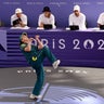 Rachael Gunn, known as B-Girl Raygun, performs at the 2024 Paris Olympics. 