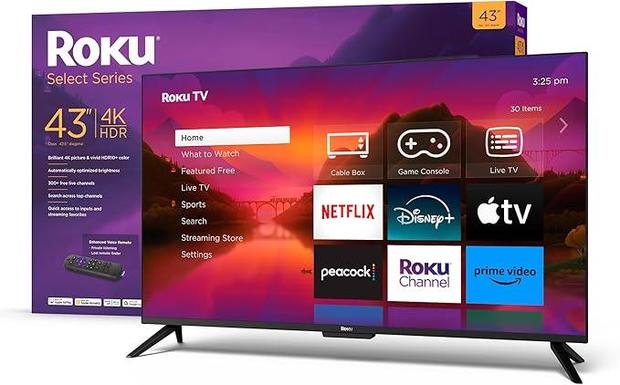 Roku Smart TV 43-Inch Select Series 4K smart TV 