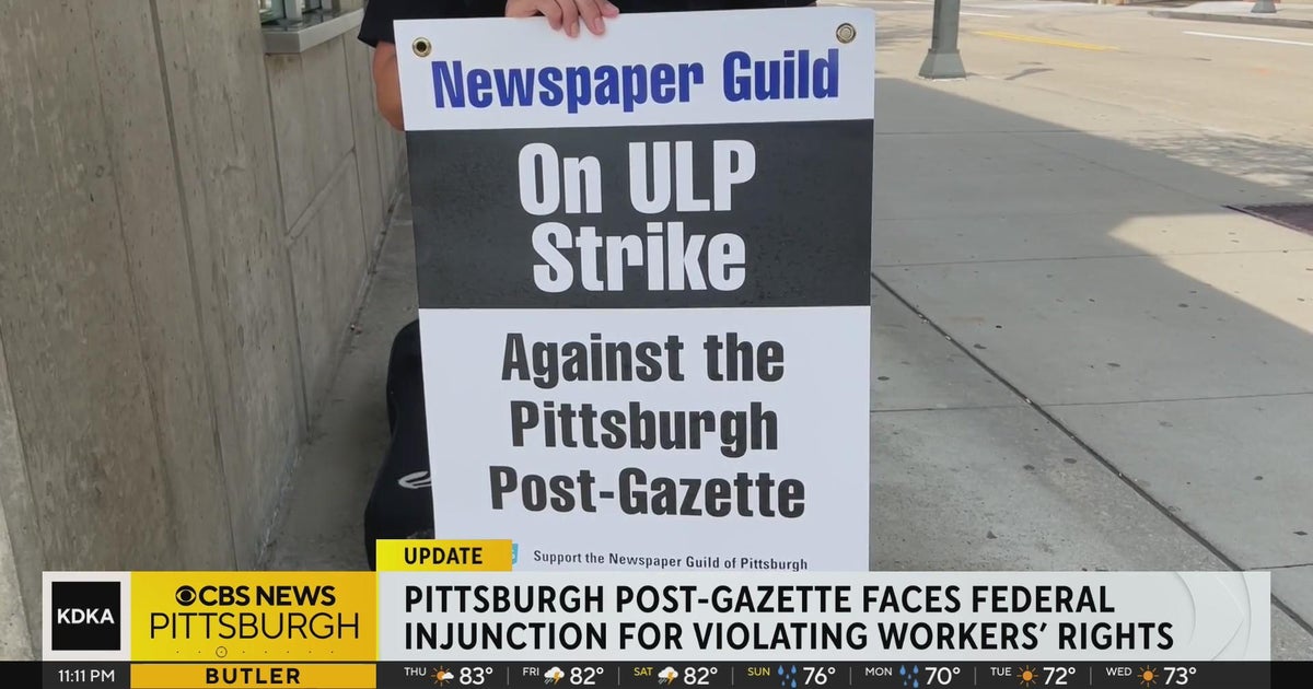Post Gazette facing federal injunction - CBS Pittsburgh