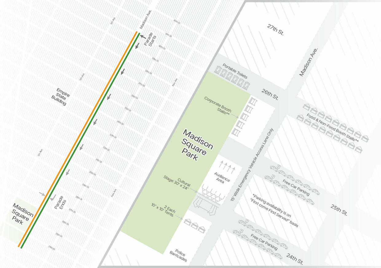 NYC's India Day Parade is tomorrow. Here are street closures, the route