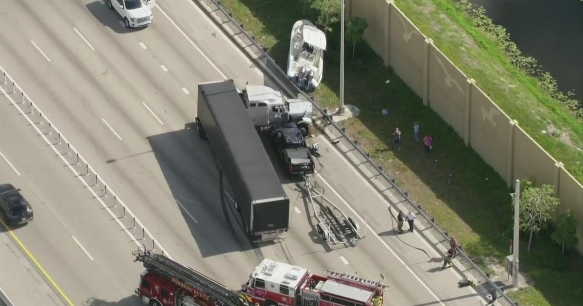 Northbound I-95 reopens in Pompano Beach after truck crash prompted lane closures