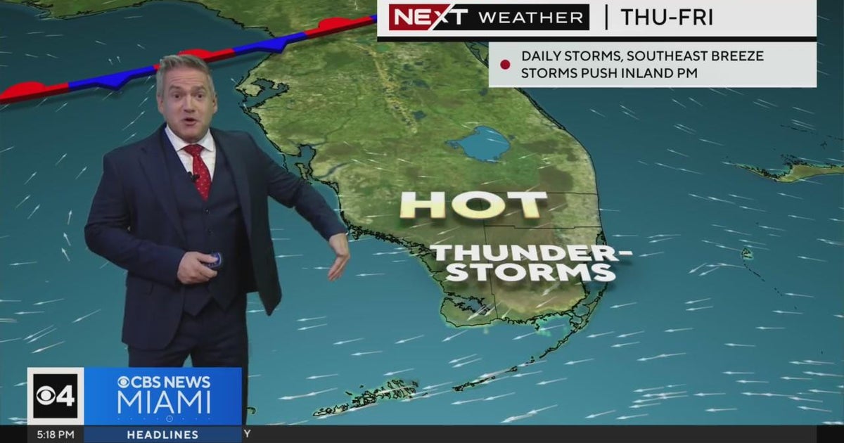 South Florida weather for Monday 8/19/24 5PM - CBS Miami