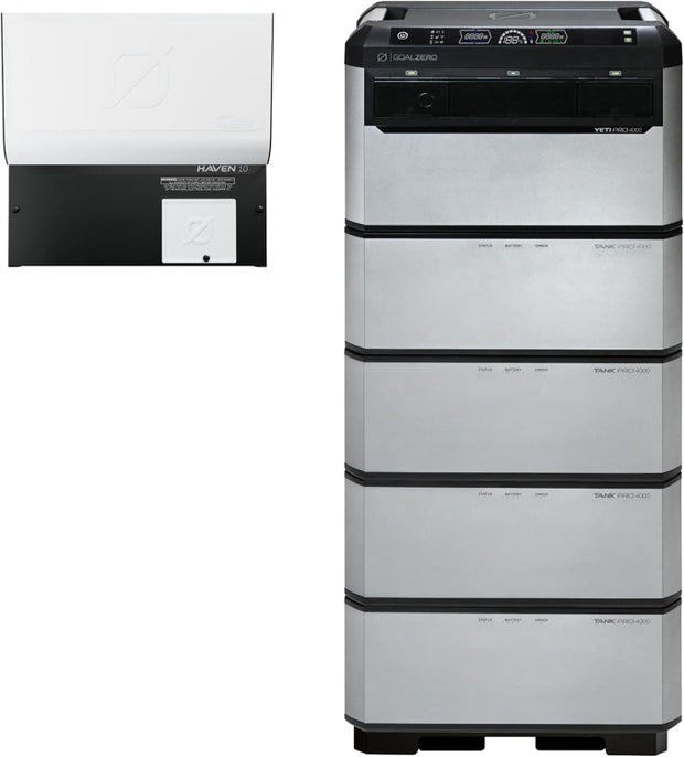 Goal Zero Yeti PRO 4000 Portable Power Station + Haven 10 + 4 Tank PRO 4000 Wh Backup System