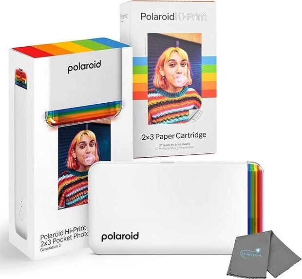 Polaroid Hi Print + 20 Photo Bundle, 2nd Generation Phone Printer
