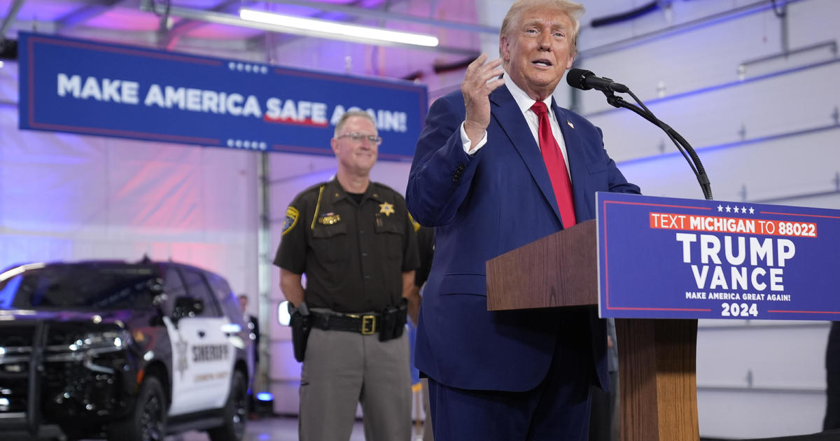 Trump visits Michigan, campaigns for law and order and often speaks out against Vice President Harris