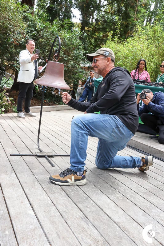 Bell ringer at Stern Grove