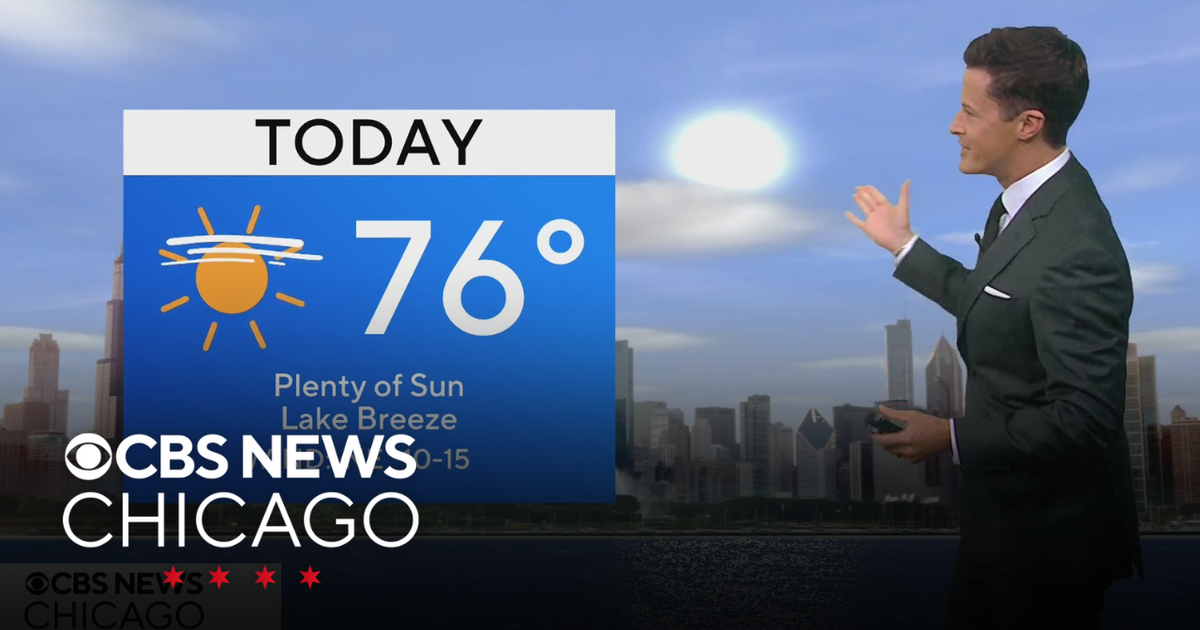 Highs in the 70s with sunny skies in Chicago - CBS Chicago