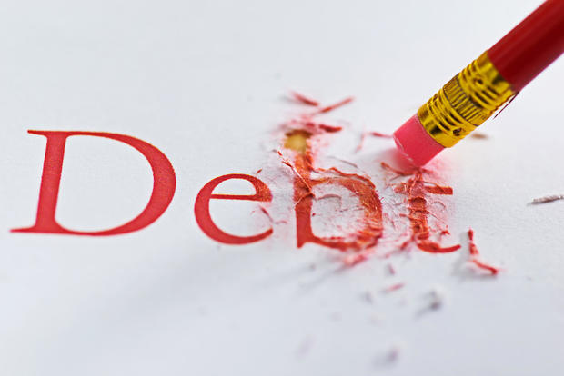 Debt reduction concept 