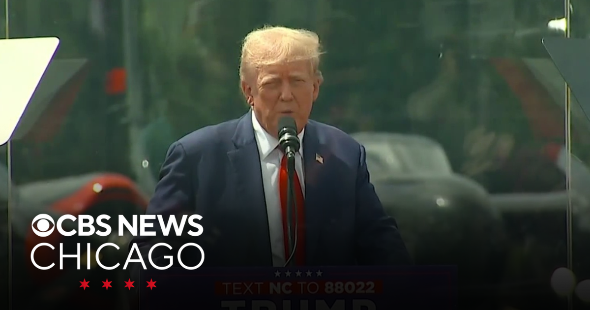 Trump held first outdoor rally since assassination attempt - CBS Chicago