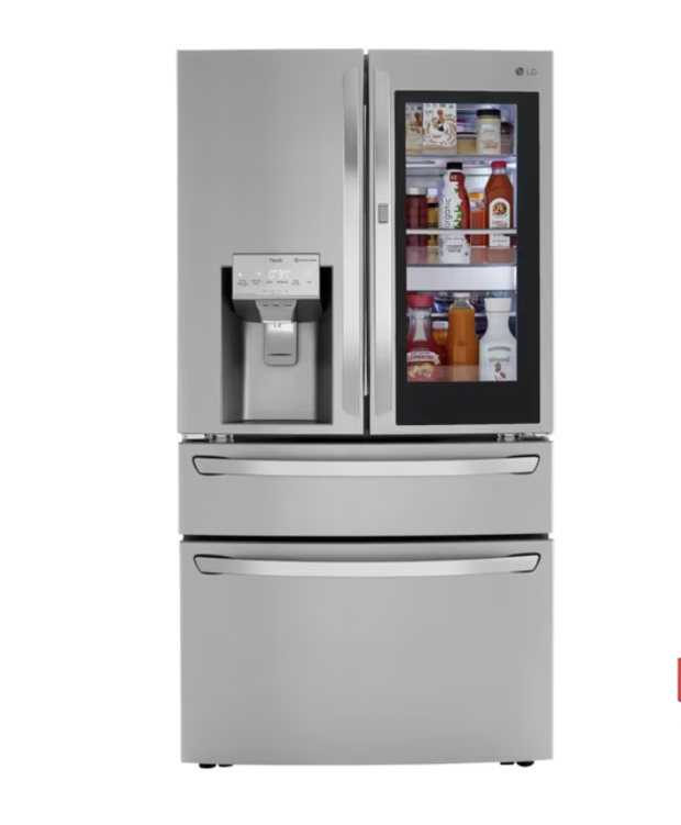 LG 26 cu. ft. Smart InstaView Counter-Depth MAX French Door refrigerator 