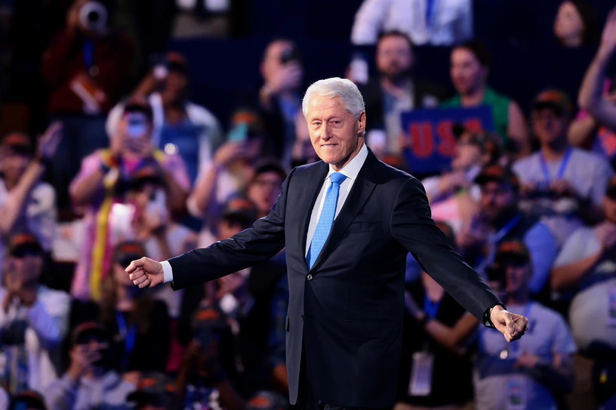 Bill Clinton, in DNC speech, draws stark contrast between Harris and