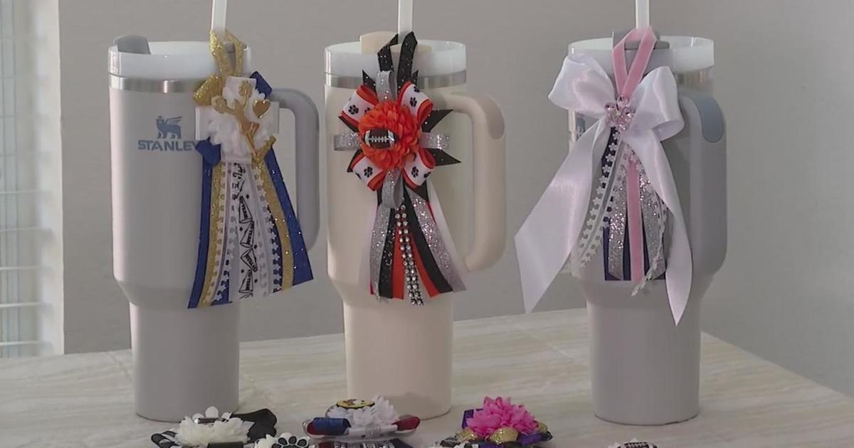 Aledo mom creates trendy mini-mums for Stanley Cups